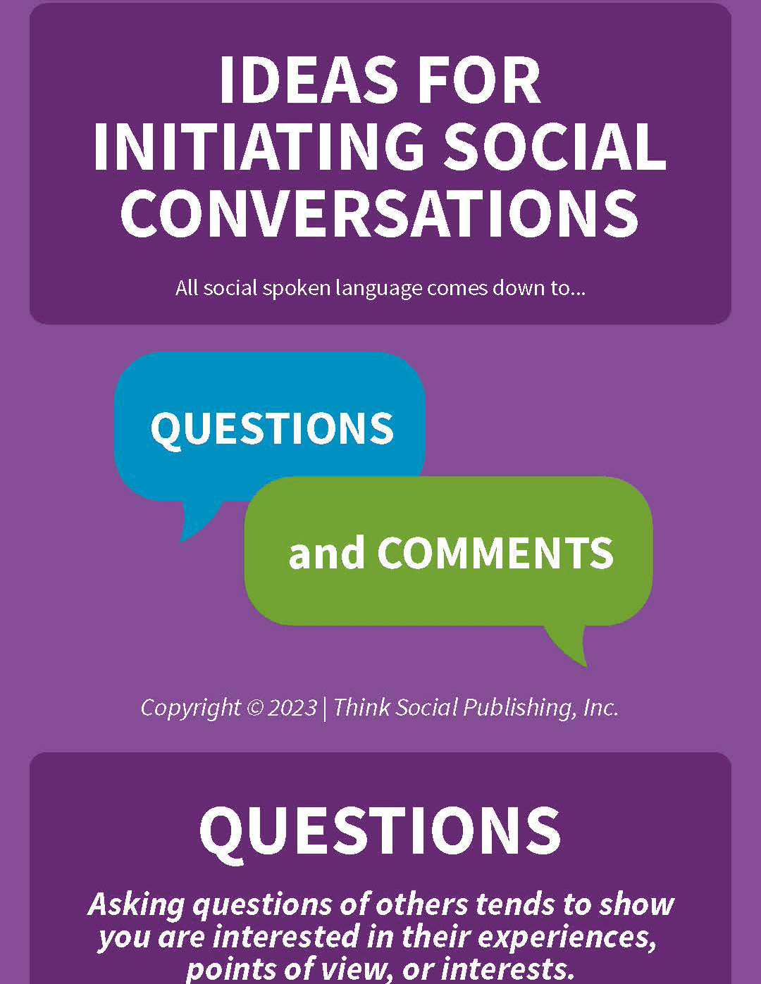 Ideas for Initiating Communication