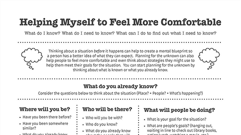 Helping Myself to Feel More Comfortable